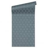Architects Paper Vliestapete Alpha geometrische Tapete blau, metallic 