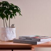 Unitapete Streifen-Optik Beige Creme - Tapete gestreift - Einfarbige Vliestapete 
