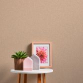 Unitapete mit Strukturmuster Beige - Tapete mit Gewebe-Optik  
