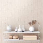 Scandinavian papier peint avec herbe de la pampa en gris et beige papier peint intissé à texture légère Hygge 