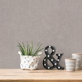 Papier peint uni Hygge gris et marron papier peint intissé mat et lisse 