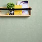 Papier peint uni vert menthe avec détails structurés Papier peint intissé uni et mat Hygge 