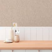 Textured wallpaper herringbone brown orange - non-woven wallpaper modern textile patterned 