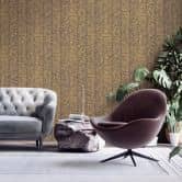 Livingwalls Ethnotapete My Home My Spa Vliestapete Natural Cosy Home senfgelb, graubeige 