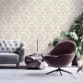 Livingwalls Barocktapete My Home My Spa Vliestapete Romantic Home Vintage perlweiß, perlbeige 