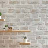 behang stone look - steen behang PVC-vrij van A.S. Création grijs wit 386371 