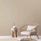 Plain wallpaper beige PVC-free - non-woven wallpaper by A.S. Création light glossy cream 386621 