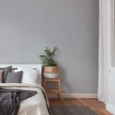Unitapete Grau - Vliestapete Schlafzimmer - Einfarbige Tapete Wohnzimmer 
