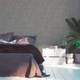 Unitapete Grau - Einfarbige Vliestapete Küche - Tapete Wohnzimmer Büro 