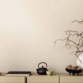 Livingwalls Vliestapete Paradise Garden Unitapete einfarbig beige, grau 