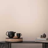 Textured wallpaper in linen look apricot - subtle non-woven wallpaper modern & friendly 