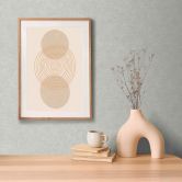 Cool grijs textielstof behang - eenvoudige elegantie vliesbehang 