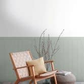 Acoustic mint green wood panel wallpaper - non-woven wallpaper with Scandinavian texture 