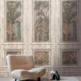 Fototapete Wandpaneel mit Waldbild Antik Beige Braun – Erweiterbares Design 