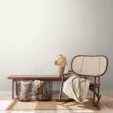 A.S. Creation plain white wallpaper with textile structure plain non-woven wallpaper 