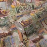 A.S. Création orientalische Tapete Dream Flowery Vliestapete grün, orange, gelb, braun 