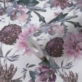 A.S. Création Blumentapete Dream Flowery Vliestapete floral weiß, lila, rosa, grau 