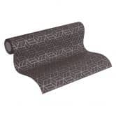 Livingwalls Vliestapete Metropolitan Stories Lizzy London 3D Tapete geometrische Tapete braun, metallic 
