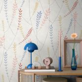Papier peint intissé Nature - structure lin en gris & ton naturel 