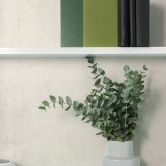 Papier peint non tissé floral - structure lin en gris & ton naturel 