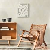 Tapete Muster Beige Creme geometrische Vliestapete modern für Wohnzimmer, Flur 