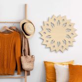 Holzkunst Pappel - Mandala Sonne 02 