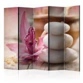 Paravent, Raumteiler freistehend, Trennwand - Aromatherapie , 5-teilig - 225x172 cm 
