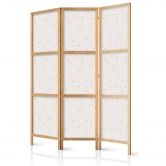 Japanischer Paravent, Raumteiler freistehend, Trennwand - Star Map: Delicate Constellations 