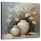 Leinwandbild Vintage Stillleben Vase 