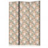 Paravent, Raumteiler freistehend, Trennwand - Little Bouquets - Exotic Flora 
