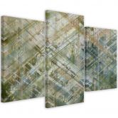 Leinwandbild 3 teilig, Abstrakte geometrische Formen 