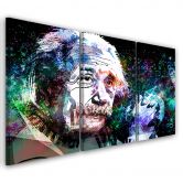 Leinwandbild 3-teilig, Albert Einstein 