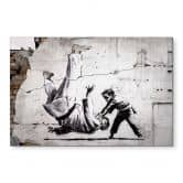 Wandbild Banksy in der Ukraine - Ein kleiner Judoka - Alu-Dibond 