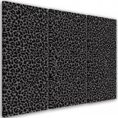 Leinwandbild 3 teilig, Leopard Leopard Pelfpatches Muster 