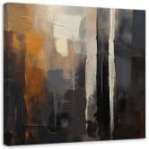 Leinwandbild Abstrakt braun gemalt 
