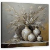 Leinwandbild Stillleben Blumen Vase 