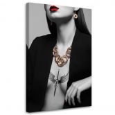 Canvas Schilderij, vrouw glamour 
