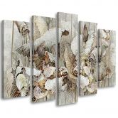 Leinwandbild 5 teilig, Saint Lotos Blumen 