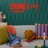 COSMOPOLITAN 3D non-woven wallpaper petrol green design patterned wallpaper with metallic effect 