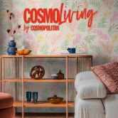 COSMOPOLITAN wallpaper with colorful leaves - floral non-woven wallpaper kitchen bedroom 