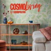 COSMOPOLITAN Blätter Tapete Grün Türkis tropische Vliestapete Wohnzimmer Pastell 