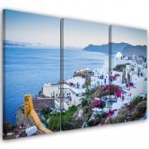 Leinwandbild 3-teilig, Griechenland Santorini 