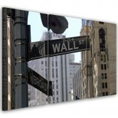 Leinwandbild 3-teilig, New York Wall Street USA 