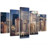 Leinwandbild 5 teilig, Stadt New York Manhattan 