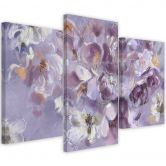 Leinwandbild 3 teilig, Iris Blume 