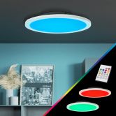 LED Panel Deckenleuchte Aaron, weiß, 40 x 5,9 cm, dimmbar, rund 