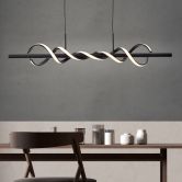 Pendelleuchte Alexander, schwarz, 150 x 95,5 cm, Pendellampe 