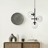 Pendelleuchte Amina, grau, 150,3 x 35,2 cm, Metall Deckenlampe 