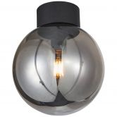 Deckenleuchte Anna, grau, 29,5 x 25 cm, Glas Deckenleuchte 