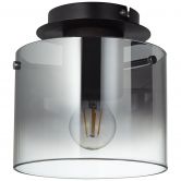 Deckenleuchte Benett, braun, 21,5 x 20 cm, Glas Deckenleuchte 